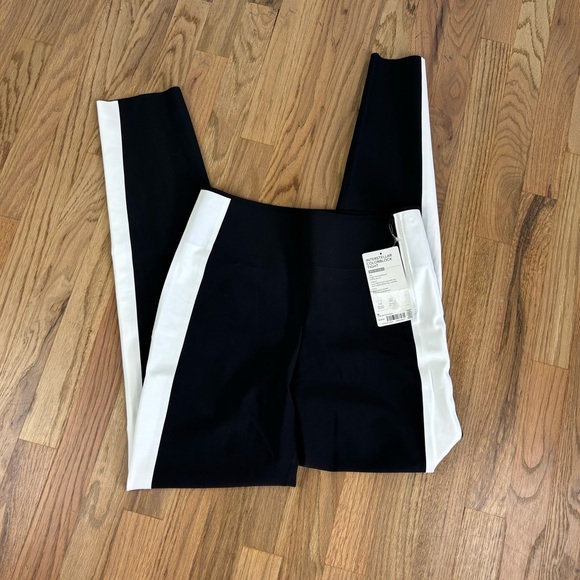 Athleta Pants - Athleta Interstellar Colorblock Tights Black White Zip NWT 6